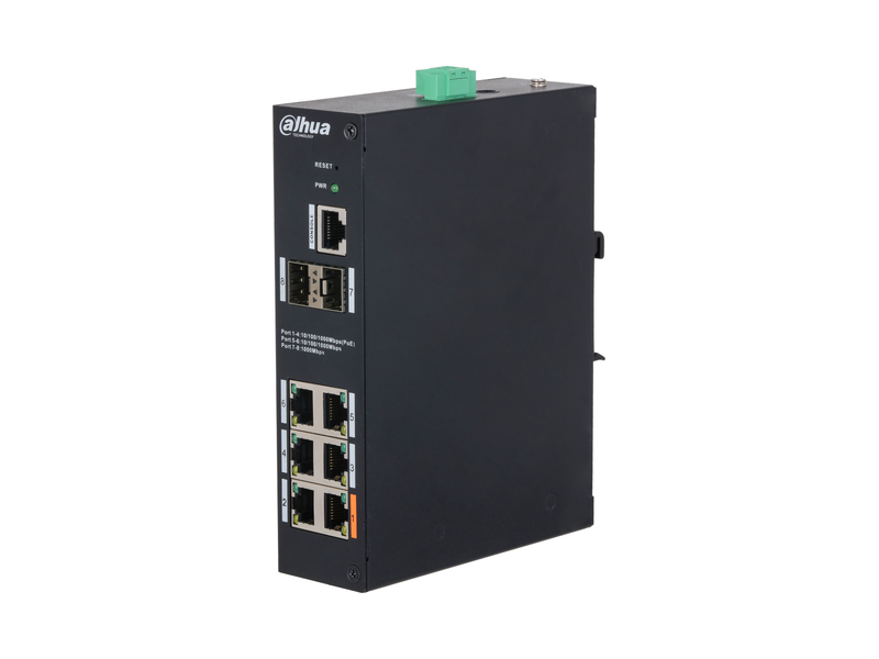 8 Port Managed Hardened Gigabit Switch with 4 PoE Ports HS4208-4GT-60