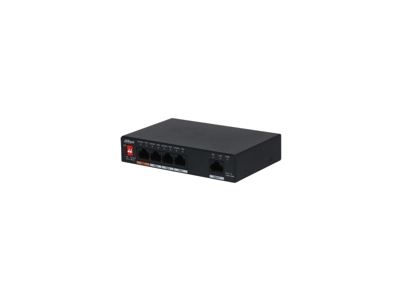5 Port Unmanaged Desktop Switch with 4 PoE Ports 60W PFS3005-4ET-60